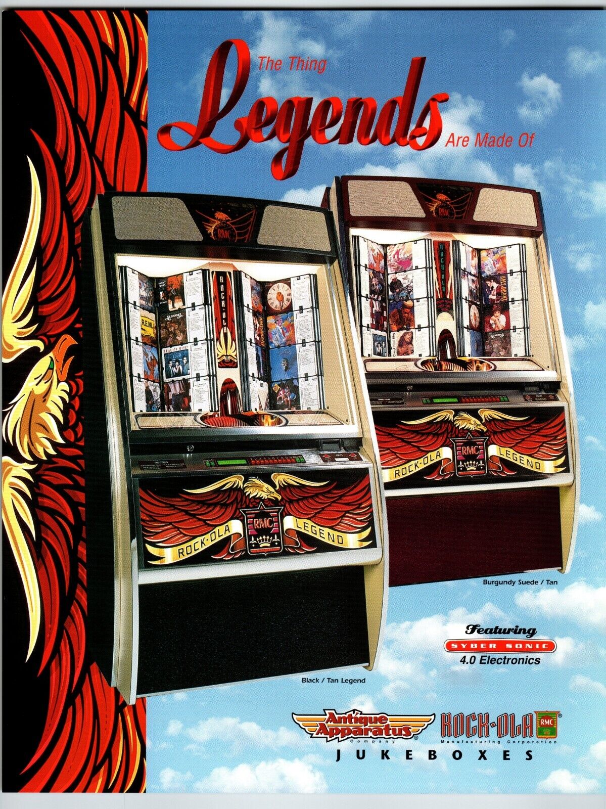Jukebox Flyer Black Legends Jukebox FLYER 1998 Unused Original Phonograph Artwork ...