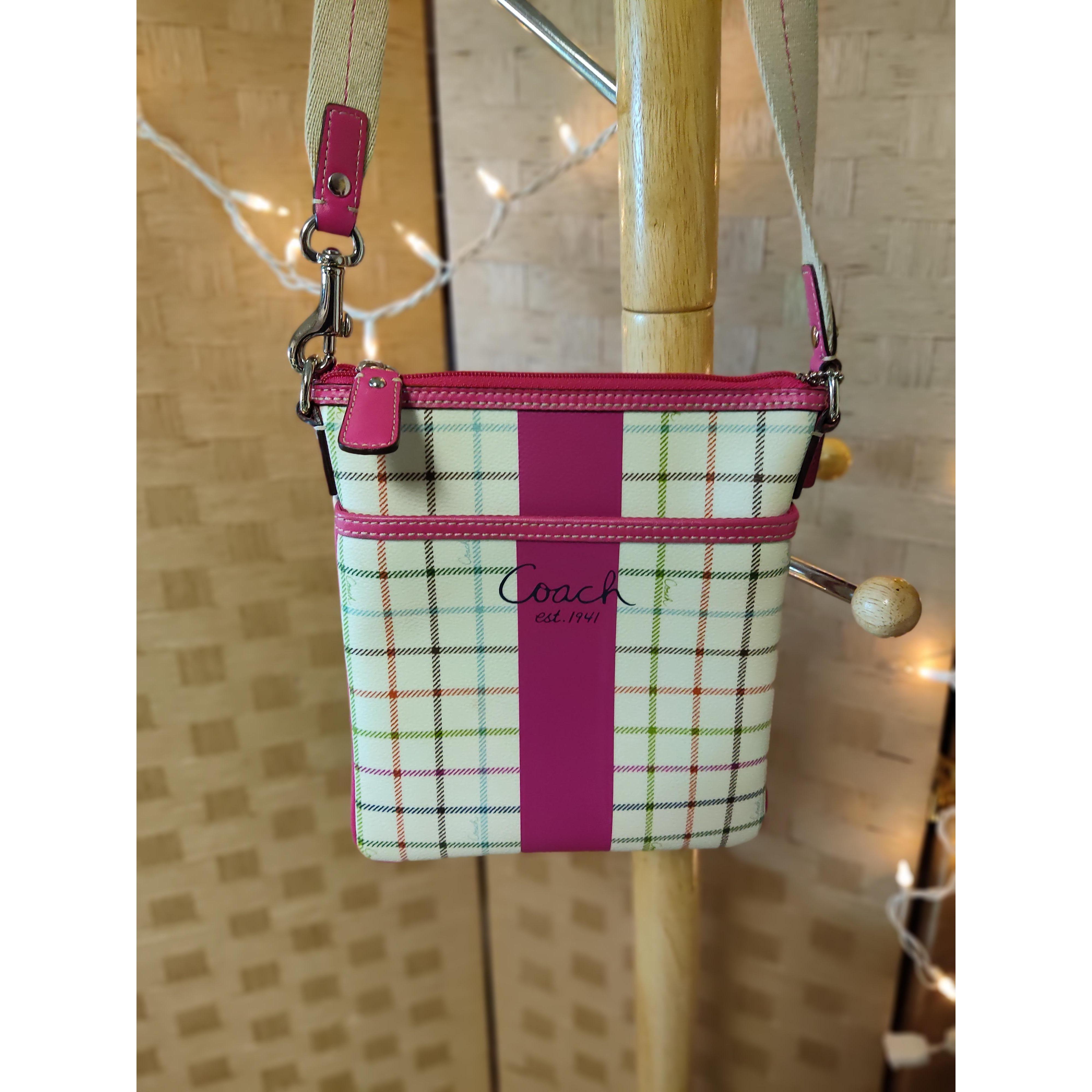 Coach Plaid Crossbody Bag