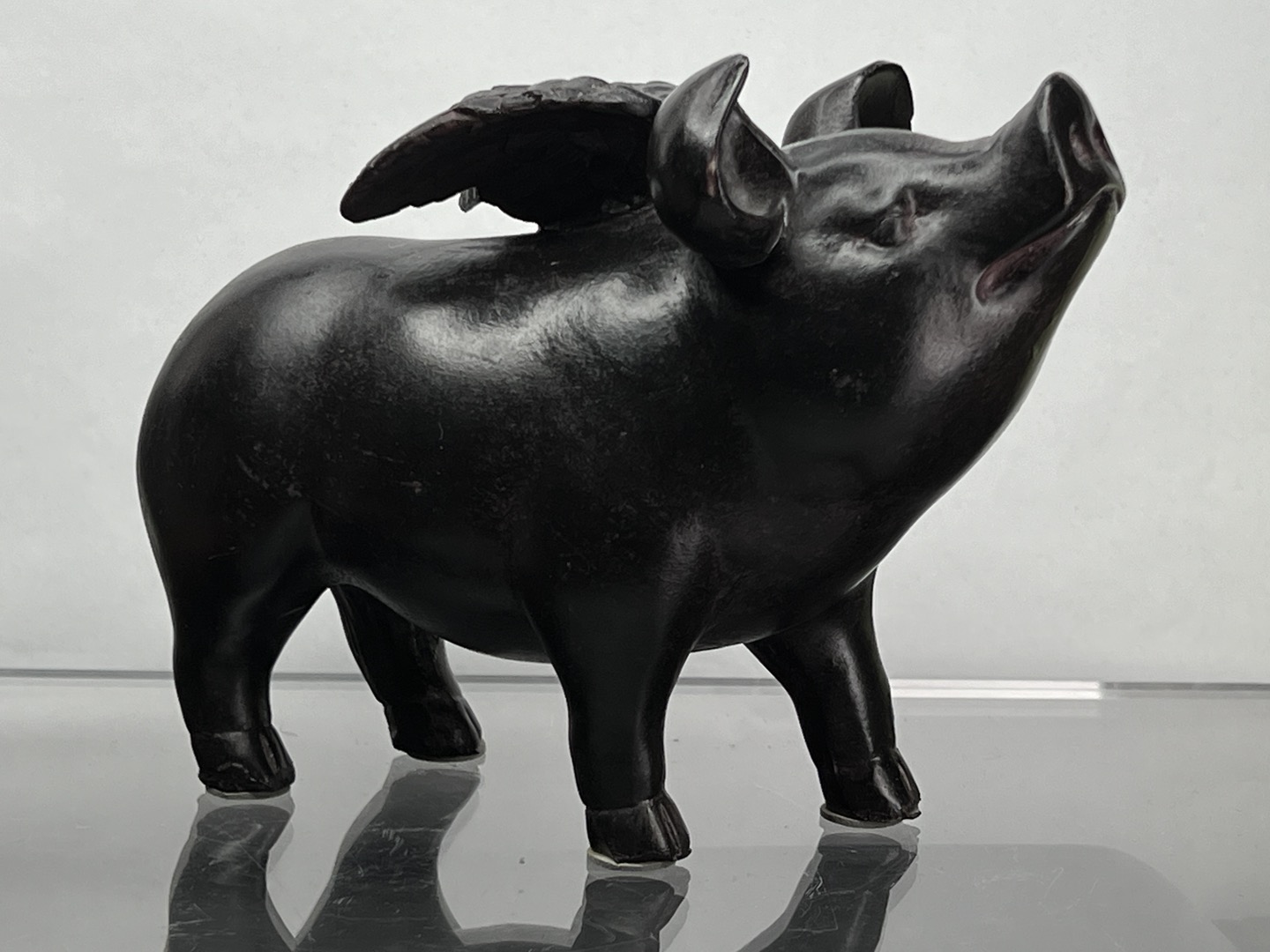 Vintage Flying Pig Figurine