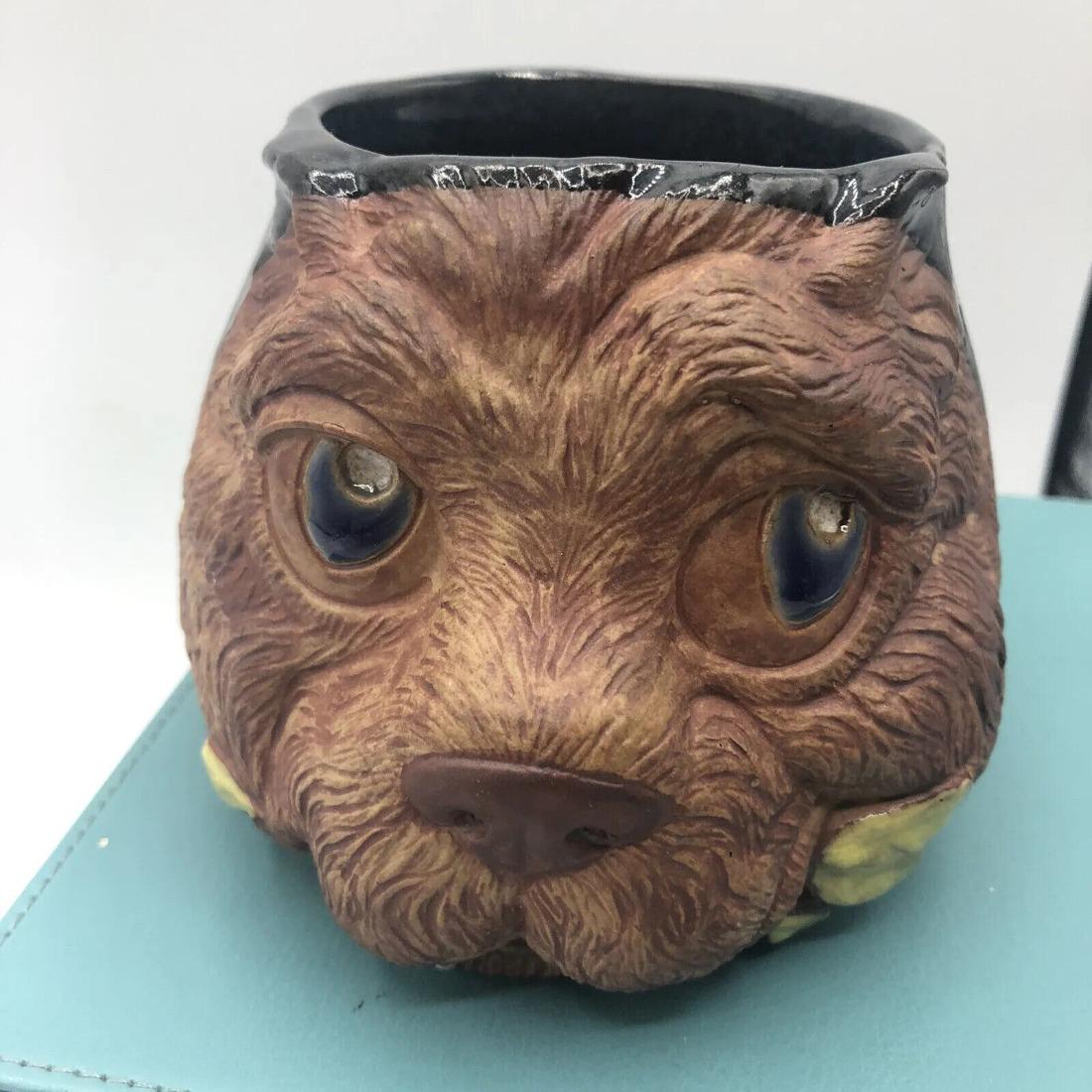 RARE Pottery Cat Animal Face Mug Marukelli Studios Nutramax Nevsco #3 ...