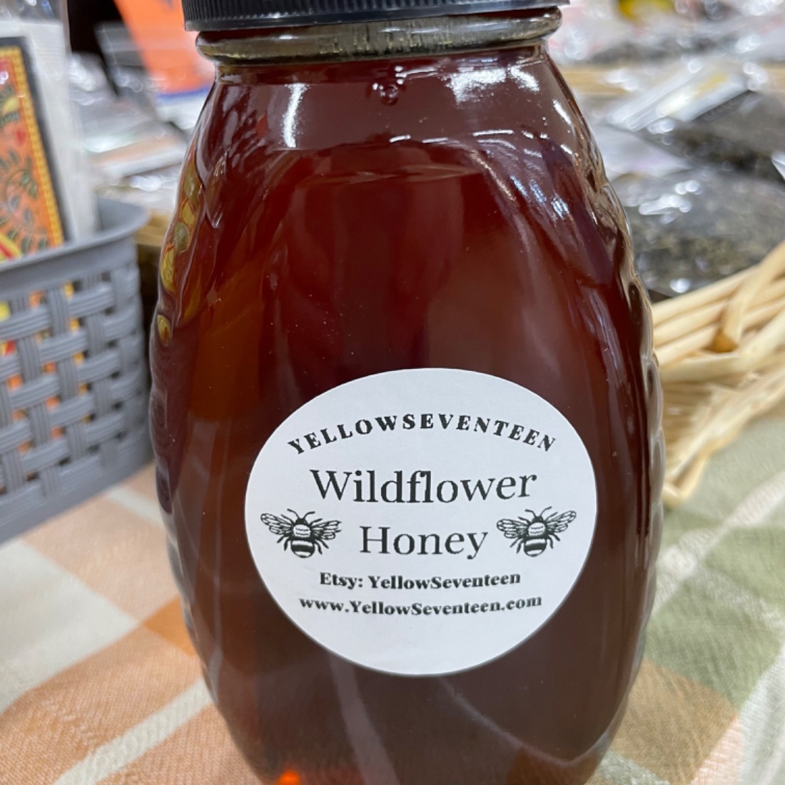 Honey One Pound of Fresh Raw FALL Wildflower Honey from Lancaster County Pa
