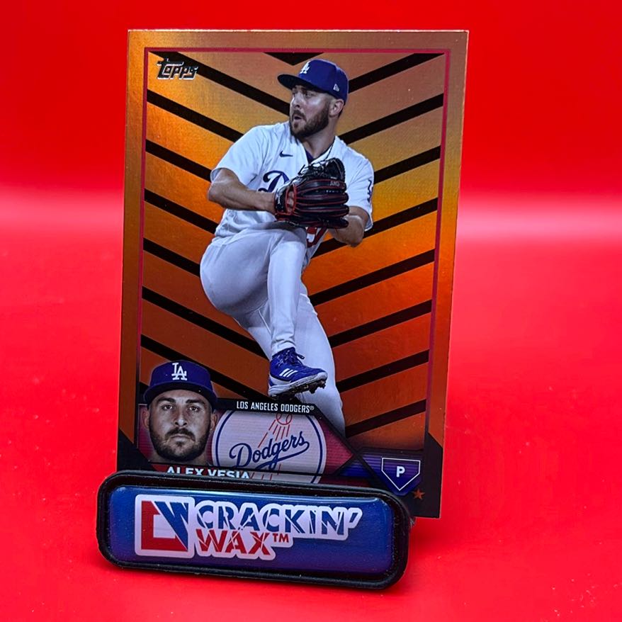 Alex Vesia 2023 Topps Update Orange & Black Foil Parallel Los Angeles
