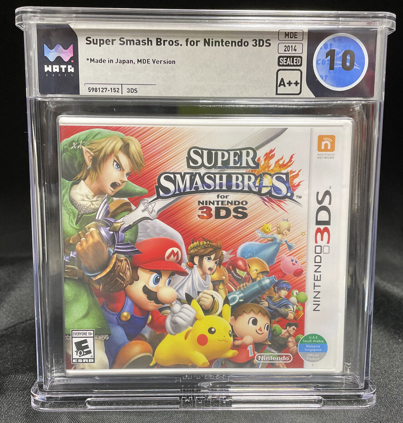 Super Smash Bros. for Nintendo 3DS MDE Print Sealed WATA Graded Perfect