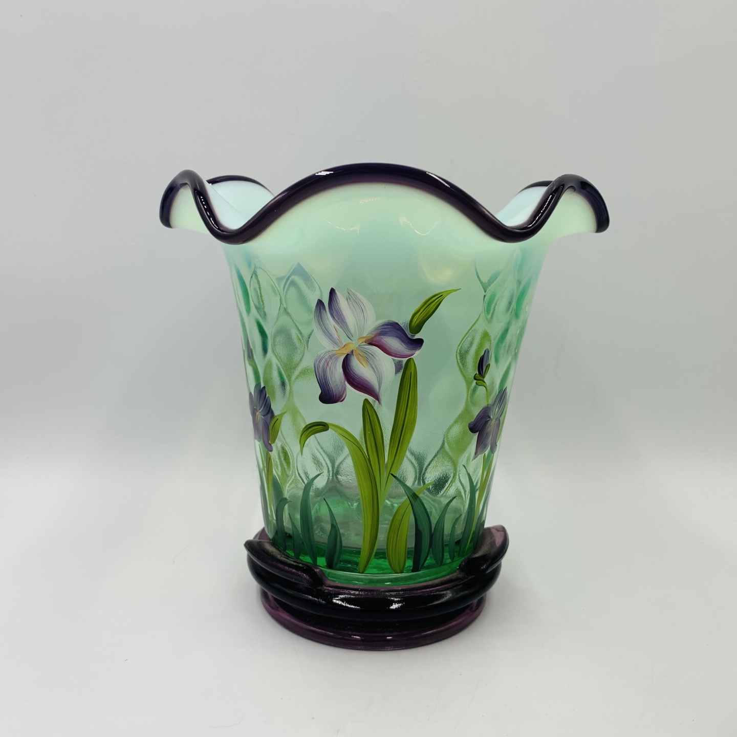 ジェファーソン　グラス　グリーンオパールセント　フェントン ジェファーソン グラス グリーンオパールセント フェントン