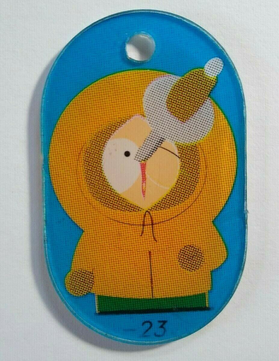 South Park Pinball Machine Keychain Kenny Original NOS Plastic Promo 1998