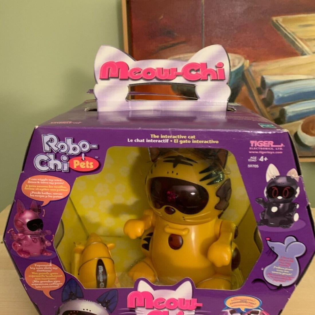 Robo Chi Pets Meow Robot Cat Hasbro Tiger 2000 Brand New
