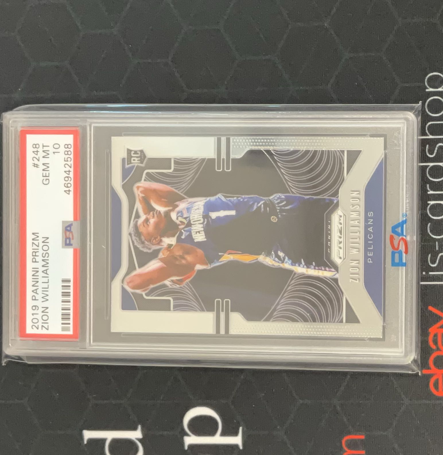Zion Williamson Prizm Rookie PSA10