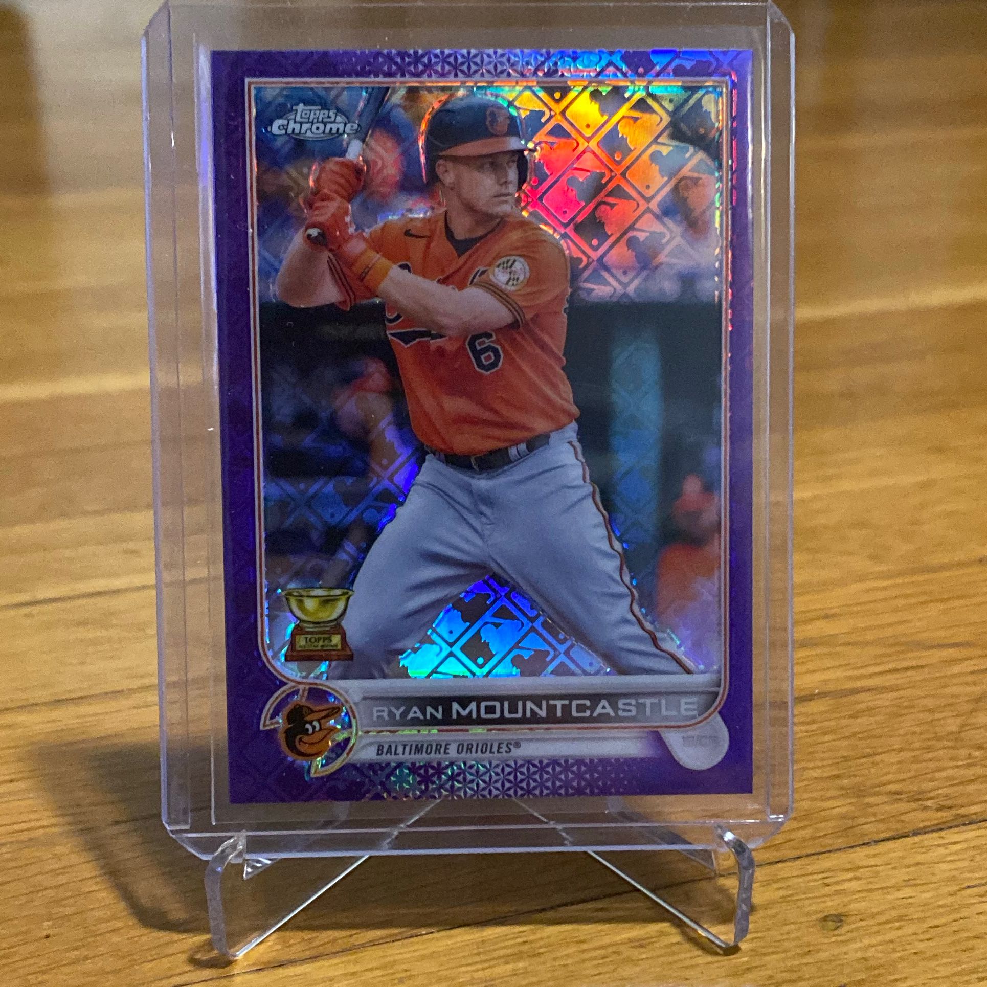 2022 Topps Logofractor Ryan Mountcastle Purple Refractor Baltimore
