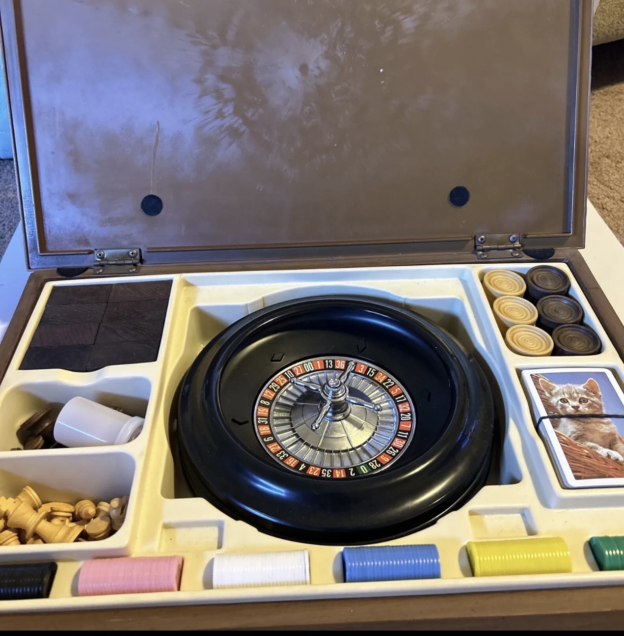 Rare 1970 Vintage Pacific Game Company Chess Checkers Roulette ...