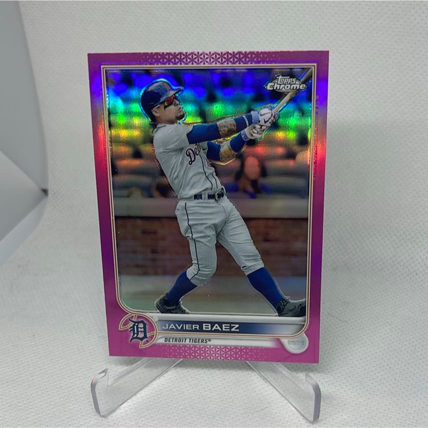 Javier Baez 2022 Topps Chrome Pink Refractor