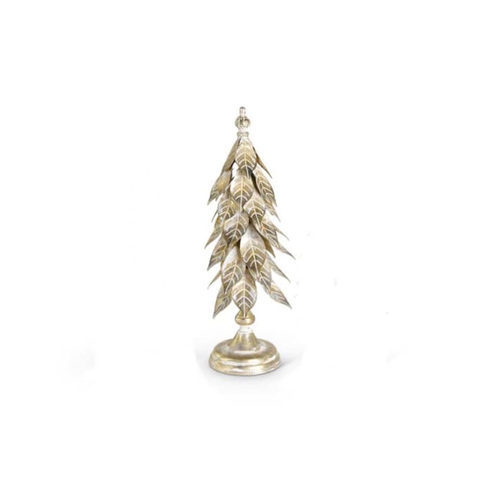 Christmas Gold Metal Sparkle Tree 18.5 Inches