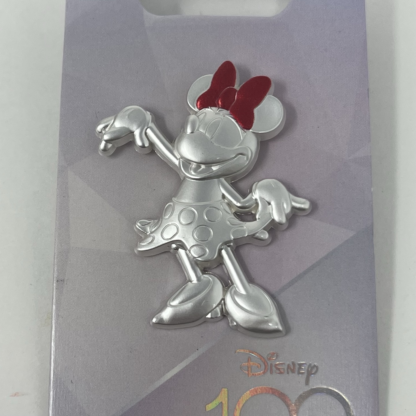 Disney 100 Platinum Minnie Mouse Pin