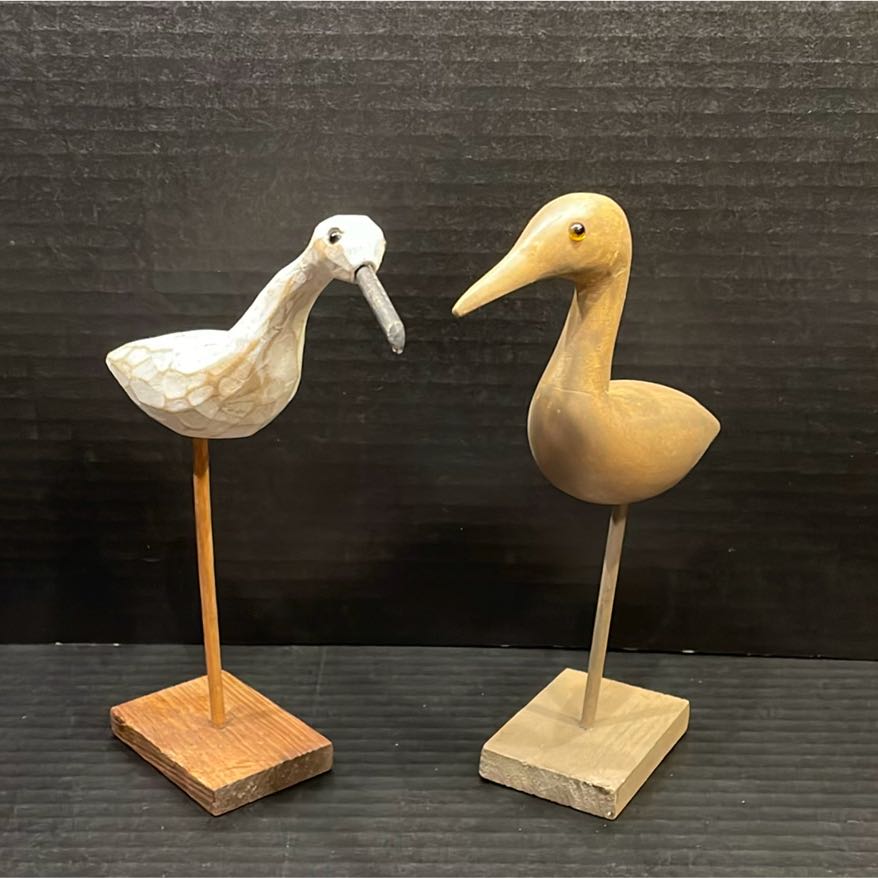 Hand Carved Shore Birds