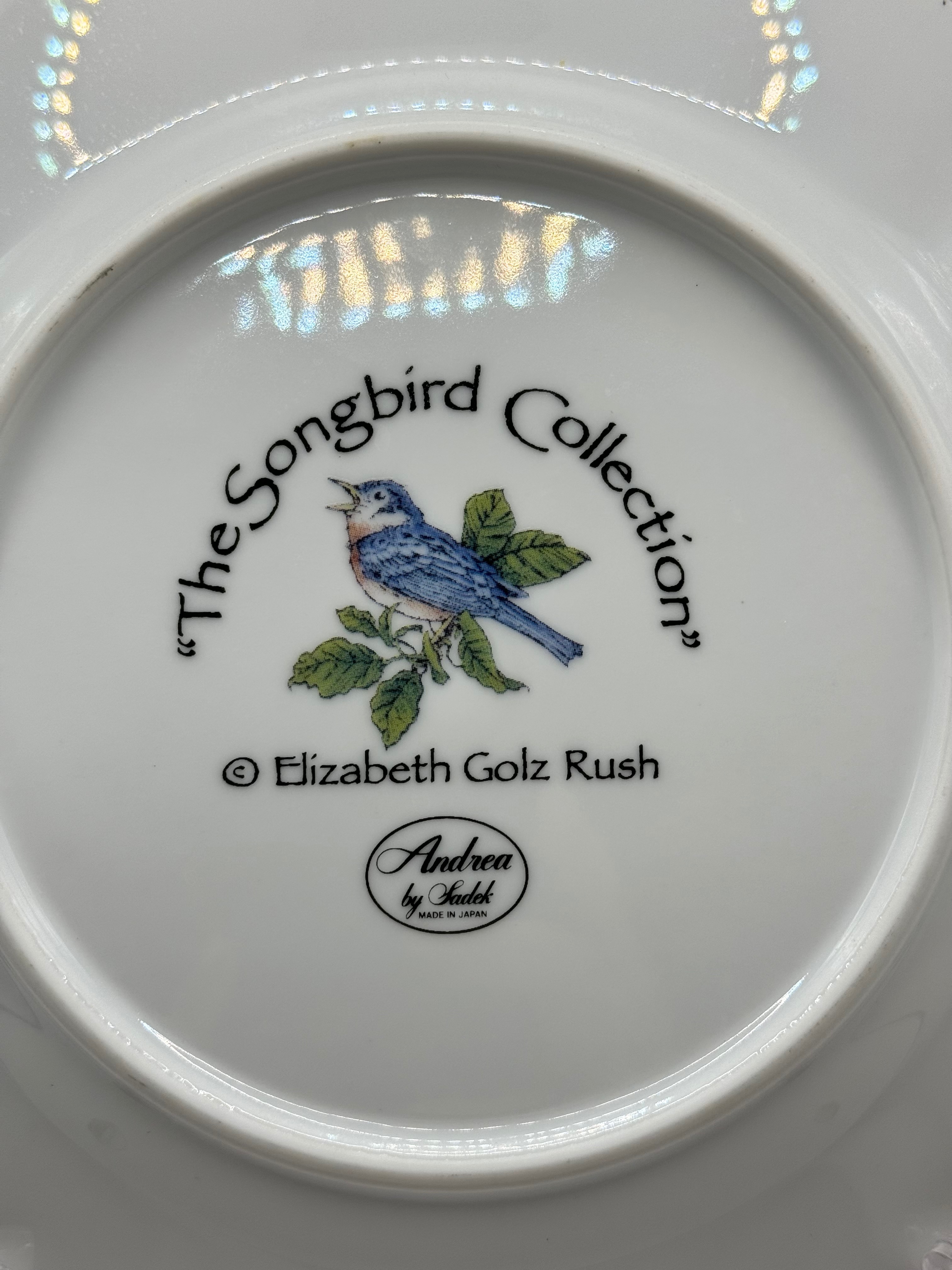 Vintage Songbird Collection Robin Bird Wall Hanging Plate