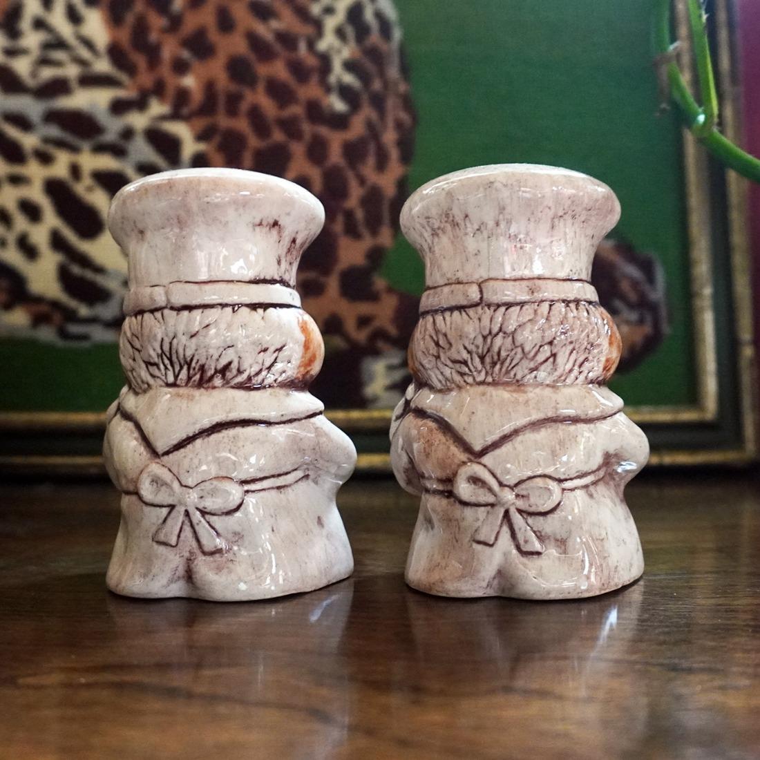 Vintage 70s Chef Salt and Pepper Shakers | Kitsch Kitchen