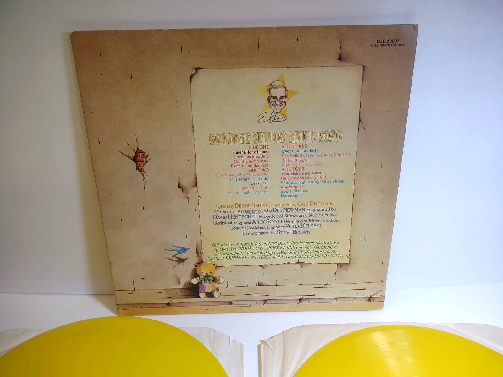 Elton John Goodbye Yellow Brick Road 1978 Vinyl LP Record
