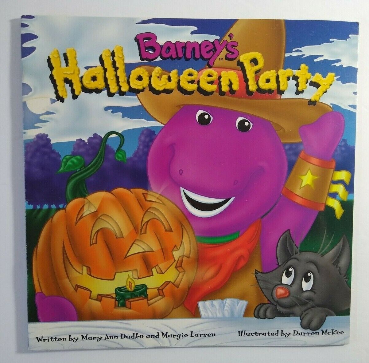 Barney's Halloween Party Book Purple Dinosaurs Barney And Friends 1998 ...