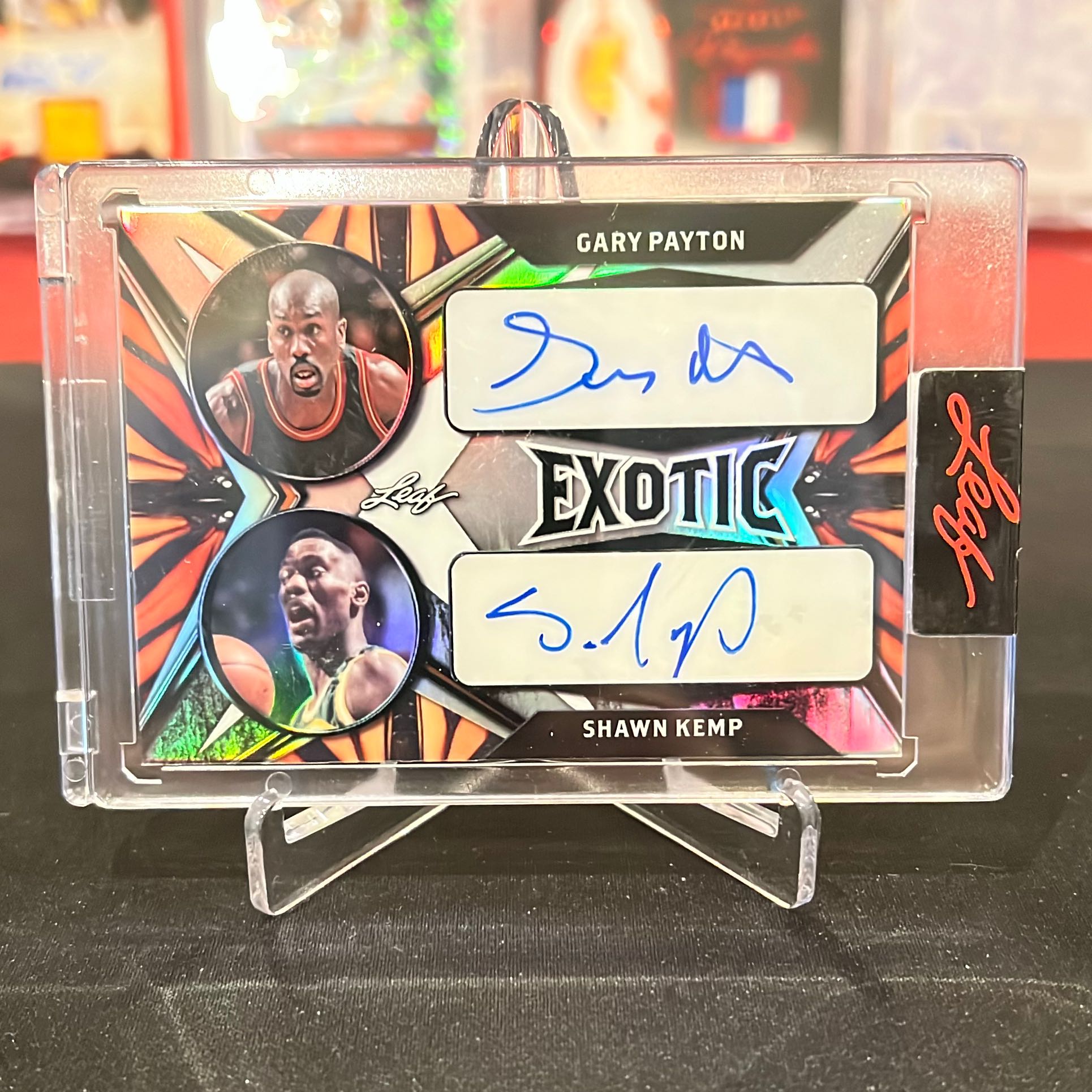 2022 Leaf Exotic Gary Payton & Shawn Kemp 1/1 Dual Auto