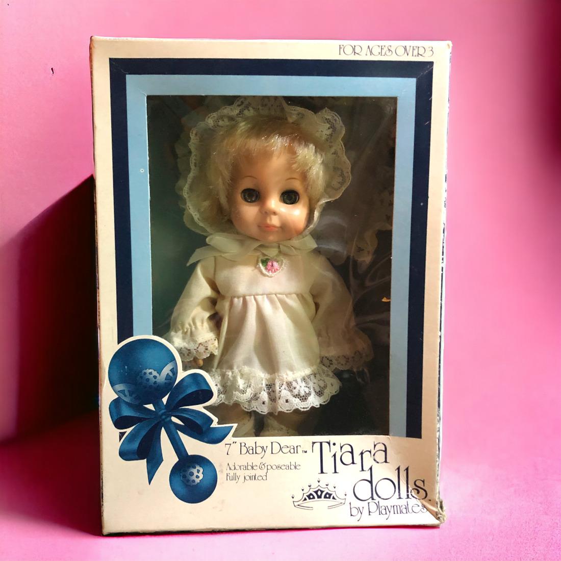 Vintage Tiara Dolls By Playmates 7” Baby Dear Doll 1981 Hong Kong 408410