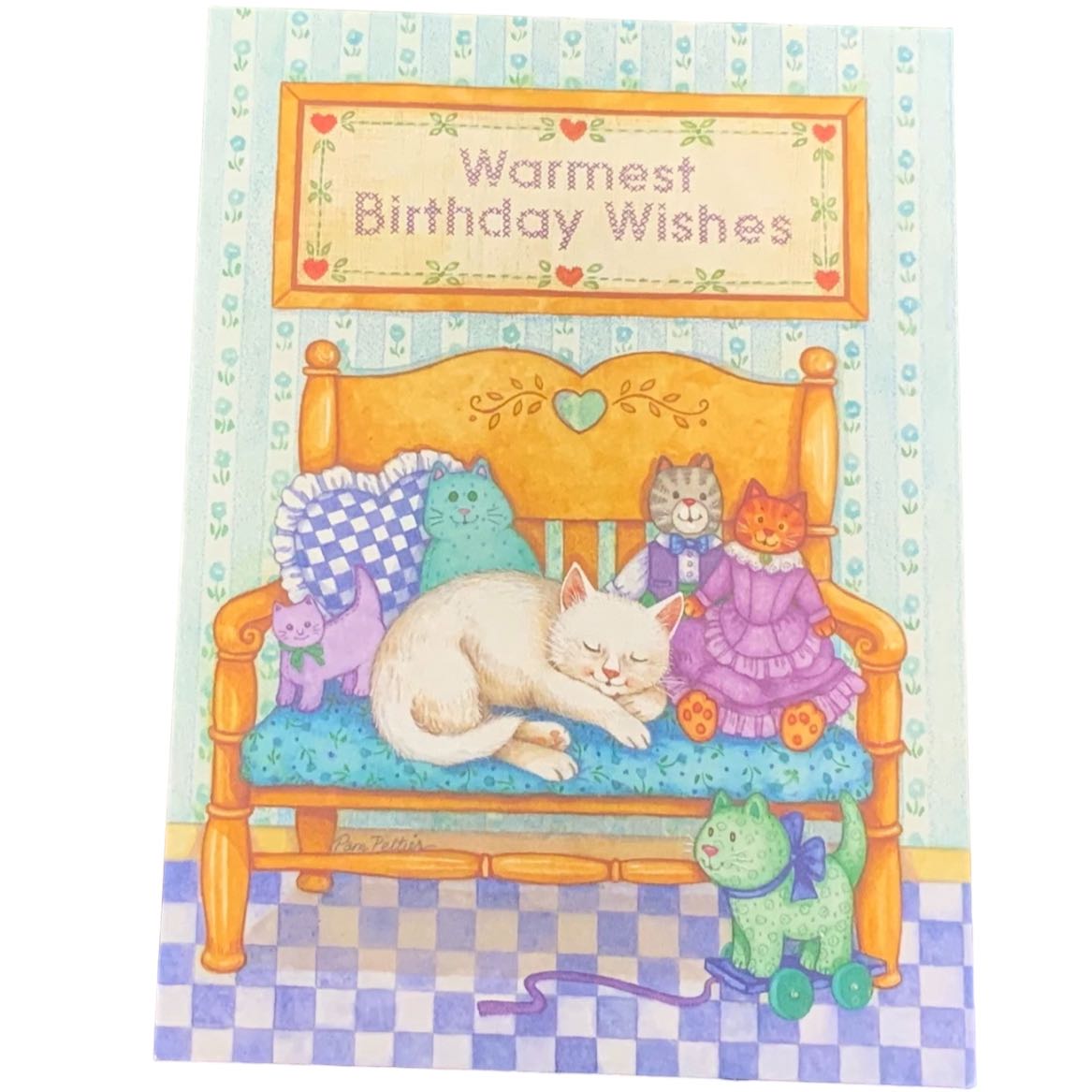 Vintage Happy Birthday Greeting Card