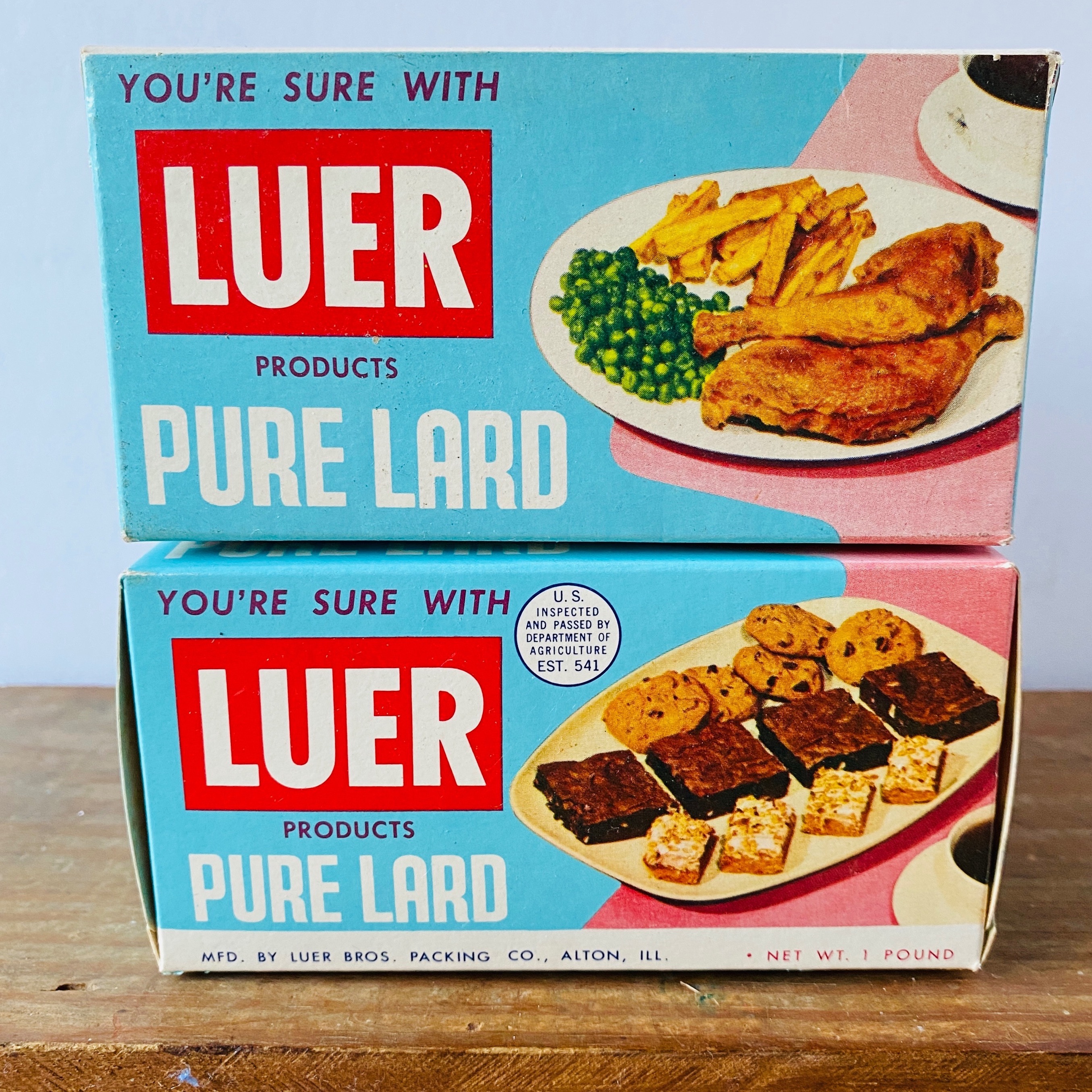 Vintage Luer Lard Boxes