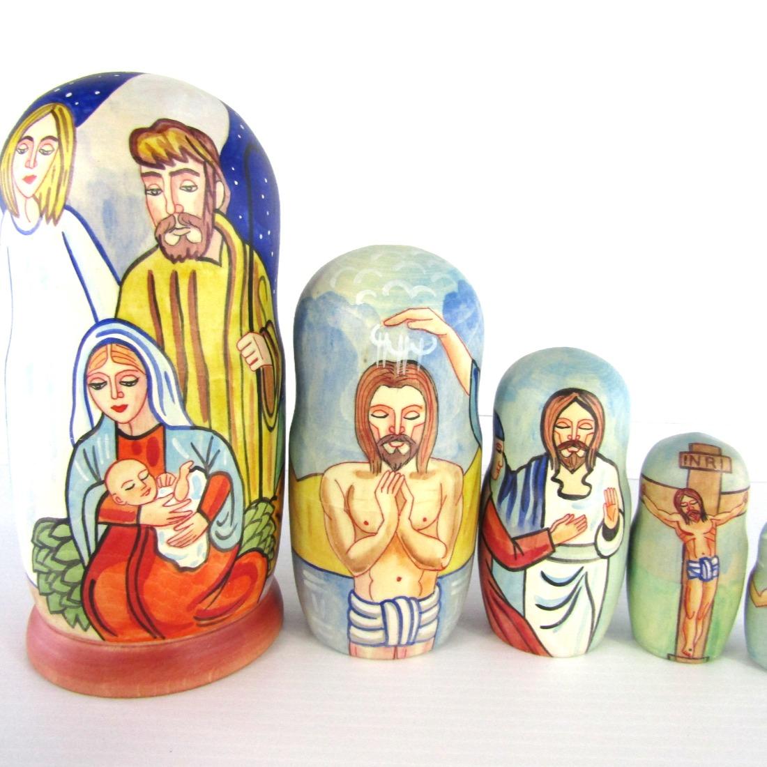 Life of Jesus Nesting Dolls - 5 Pc. | Oriental Trading Life of Jesus Nesting Dolls - 5 Pc. | Oriental Trading