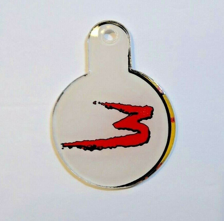 Lethal Weapon 3 Pinball Machine Plastic Keychain 1993 Original Promo Offset