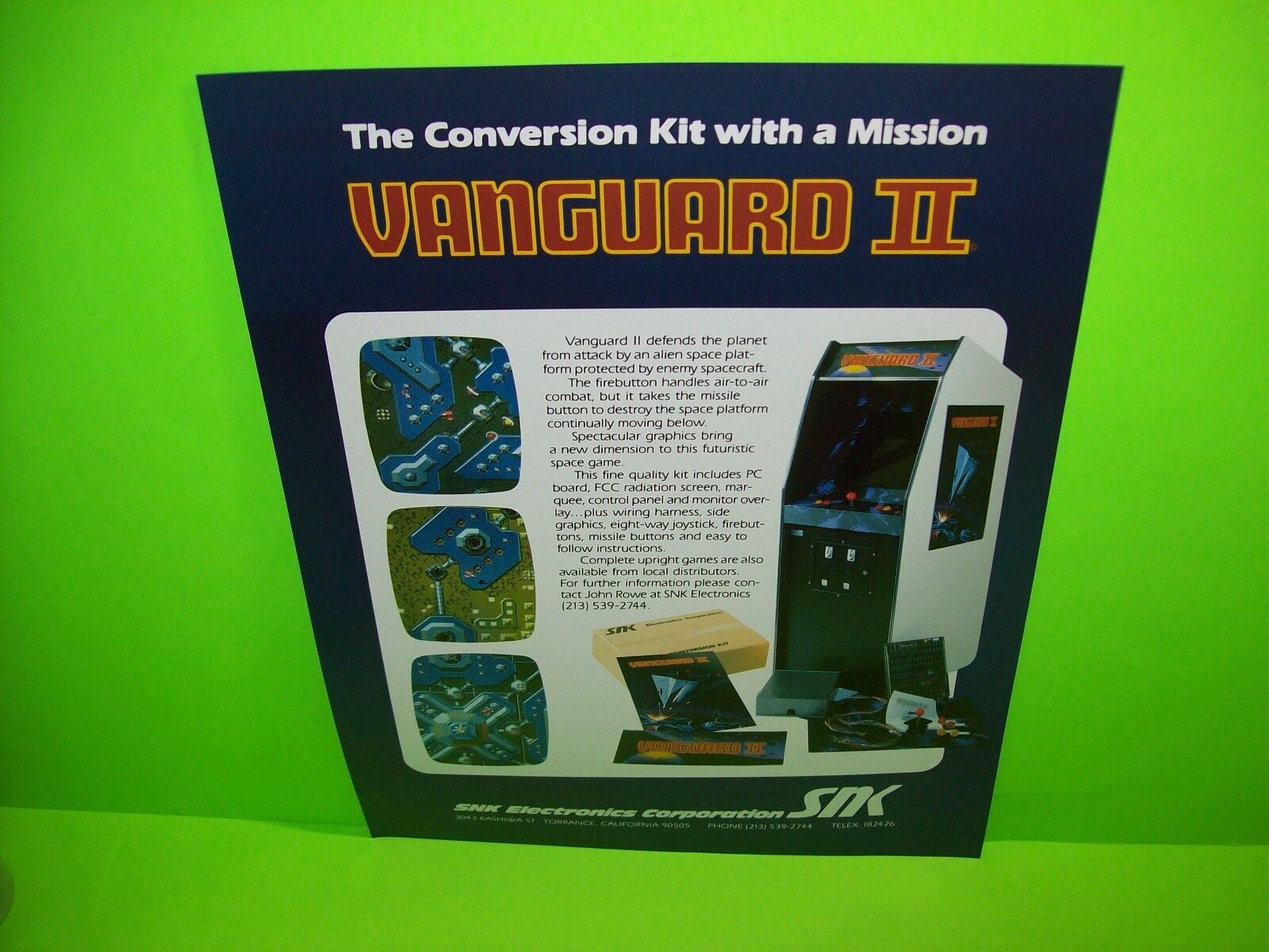 Vanguard II SNKアーケードゲーム パンフレット チラシ Vanguard II SNKアーケードゲーム パンフレット チラシ