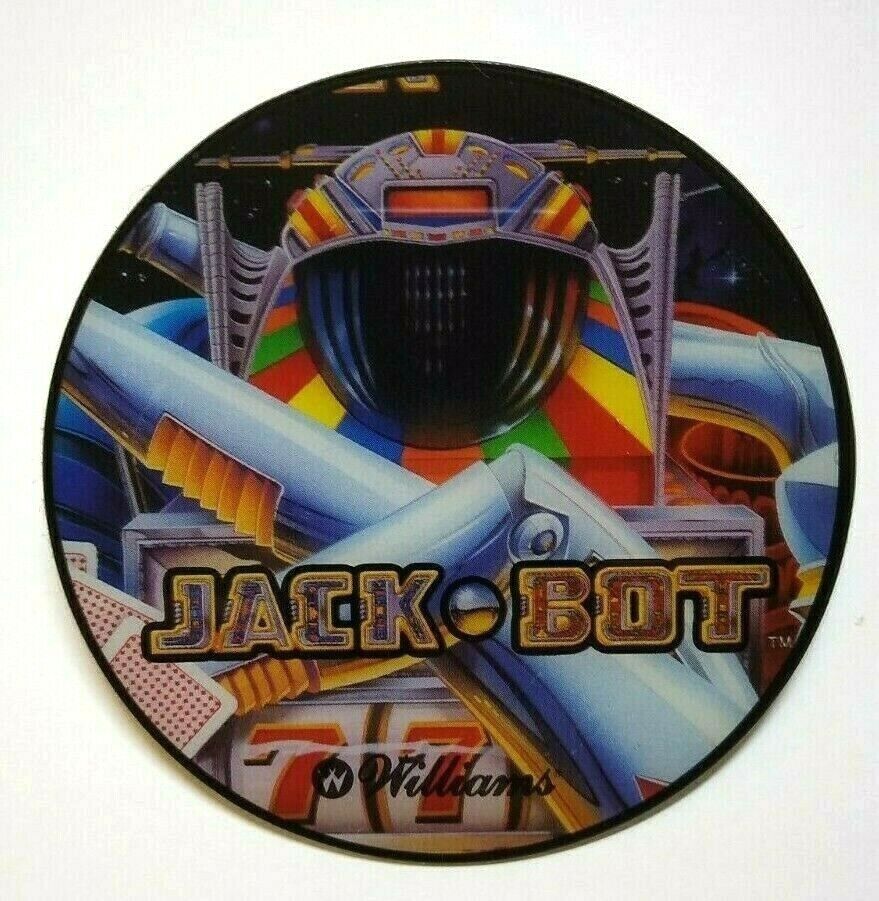 Jackbot COASTER Pinball Original NOS Plastic Promo Pinbot Robot 1995 ...
