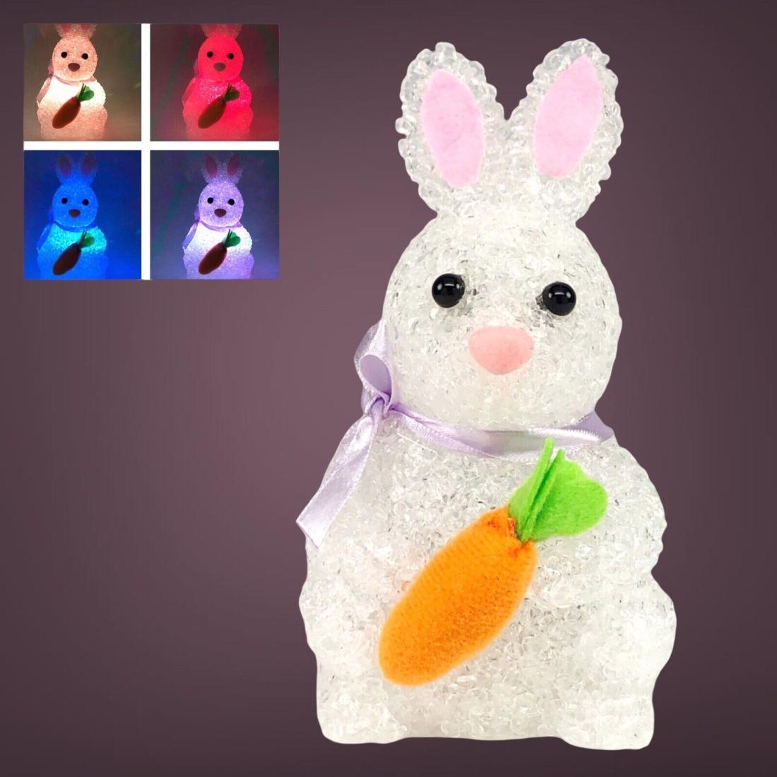 Melted Plastic Popcorn Rabbit Light Easter Bunny Color Changing Strobe