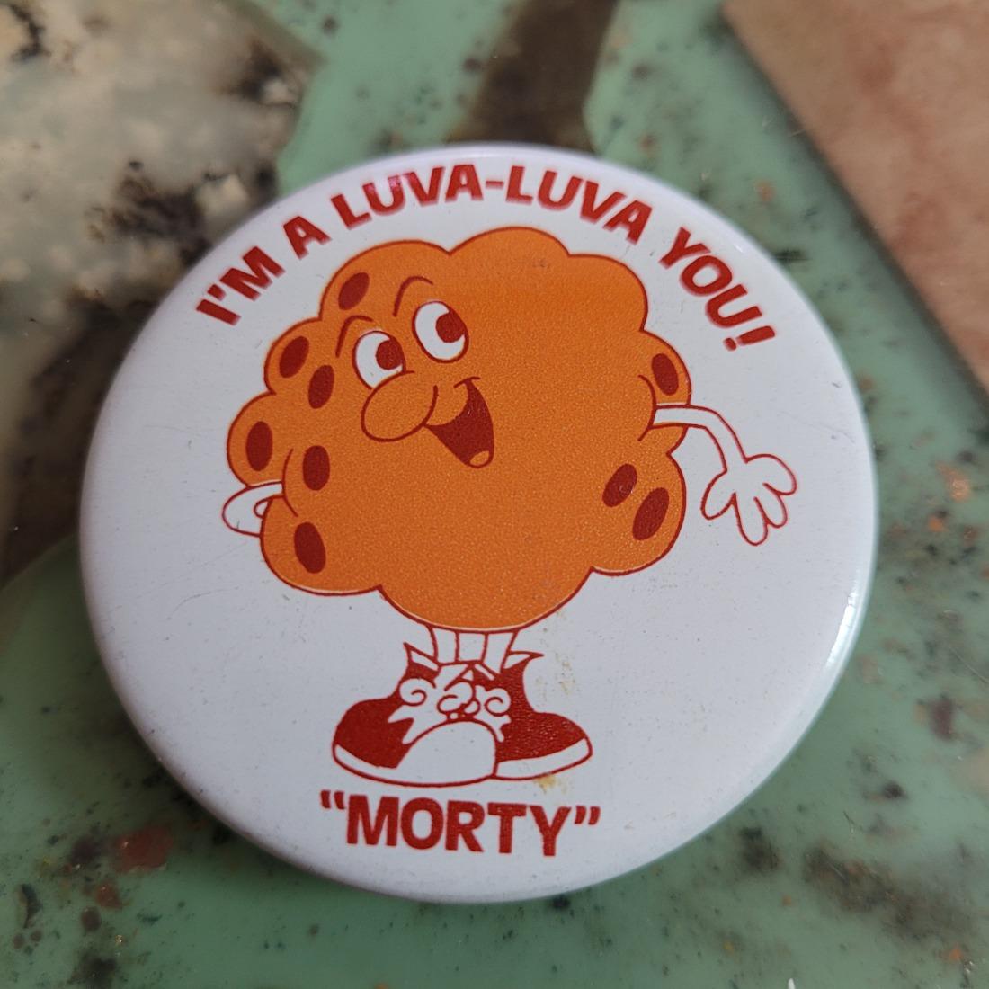 Meatball Button Vintage 1970s Morty The Meatball Metal Pinback Advertising Button I'm A ...