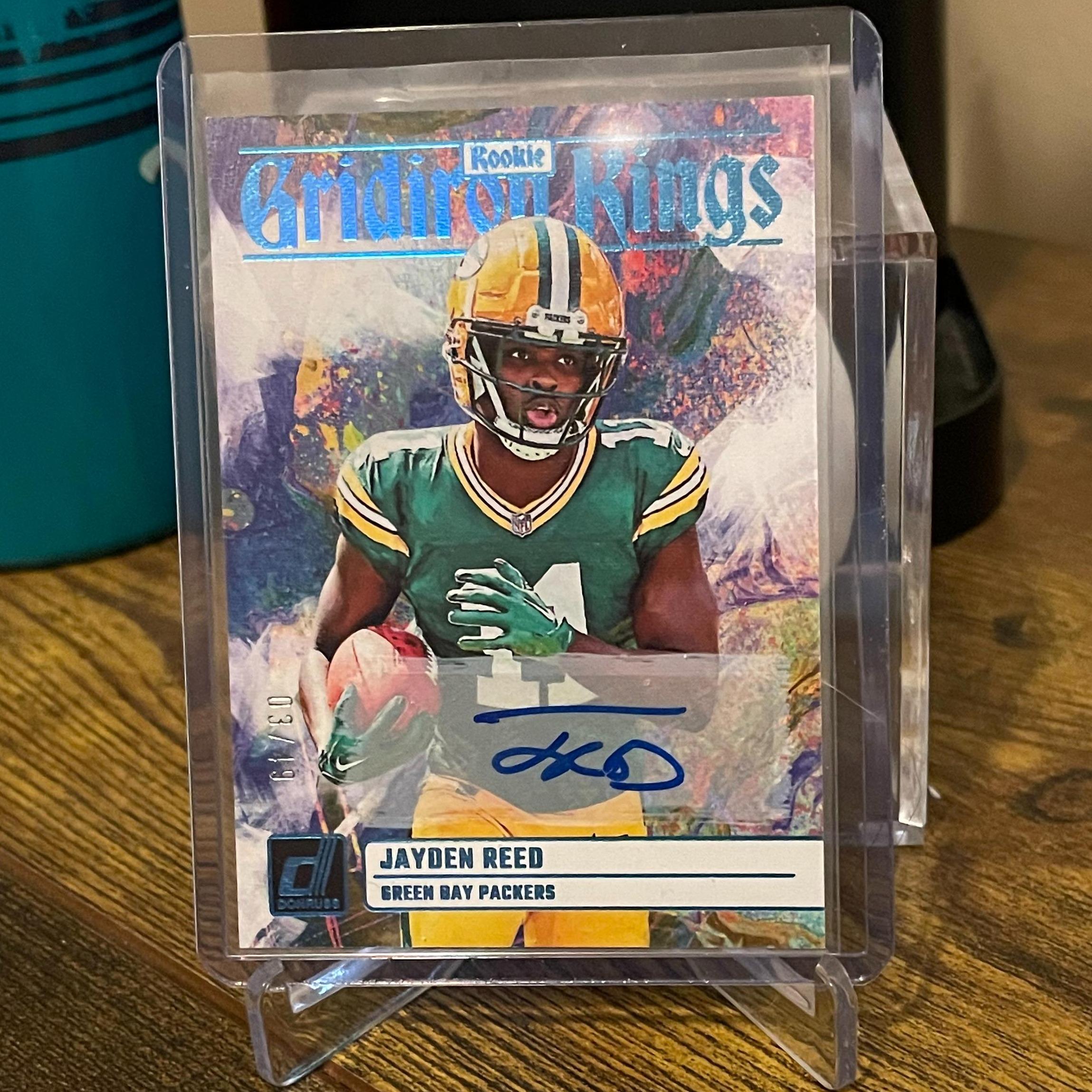 2023 Donruss Gridiron Kings Jayden Reed RC auto /49