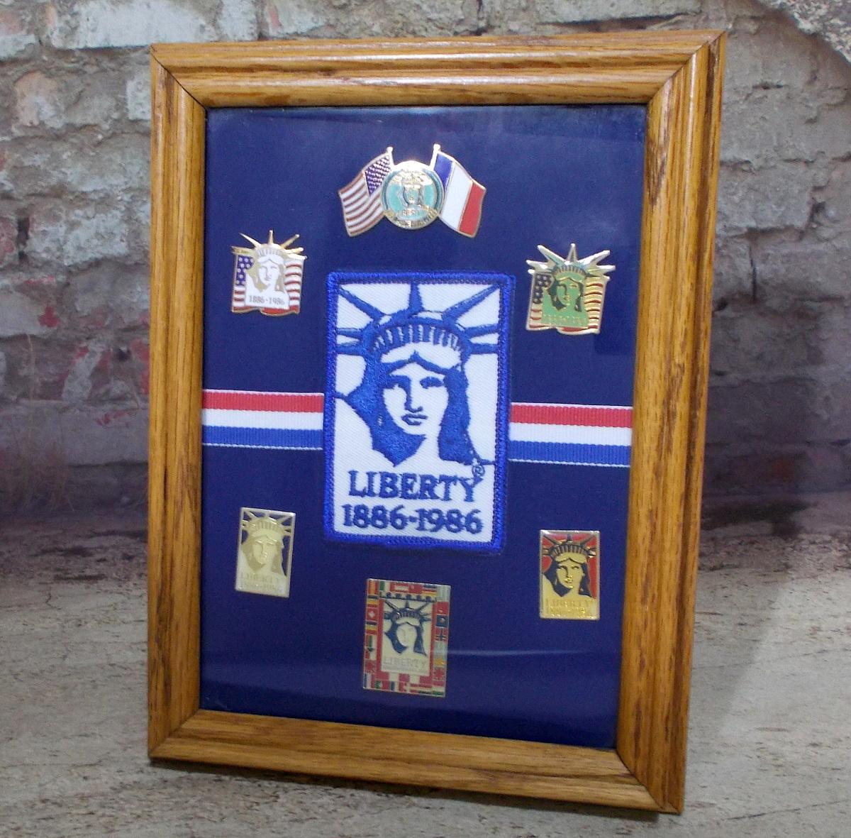 centennial-commemorative-statue-of-liberty-framed-pin-patch-set-1886-1986