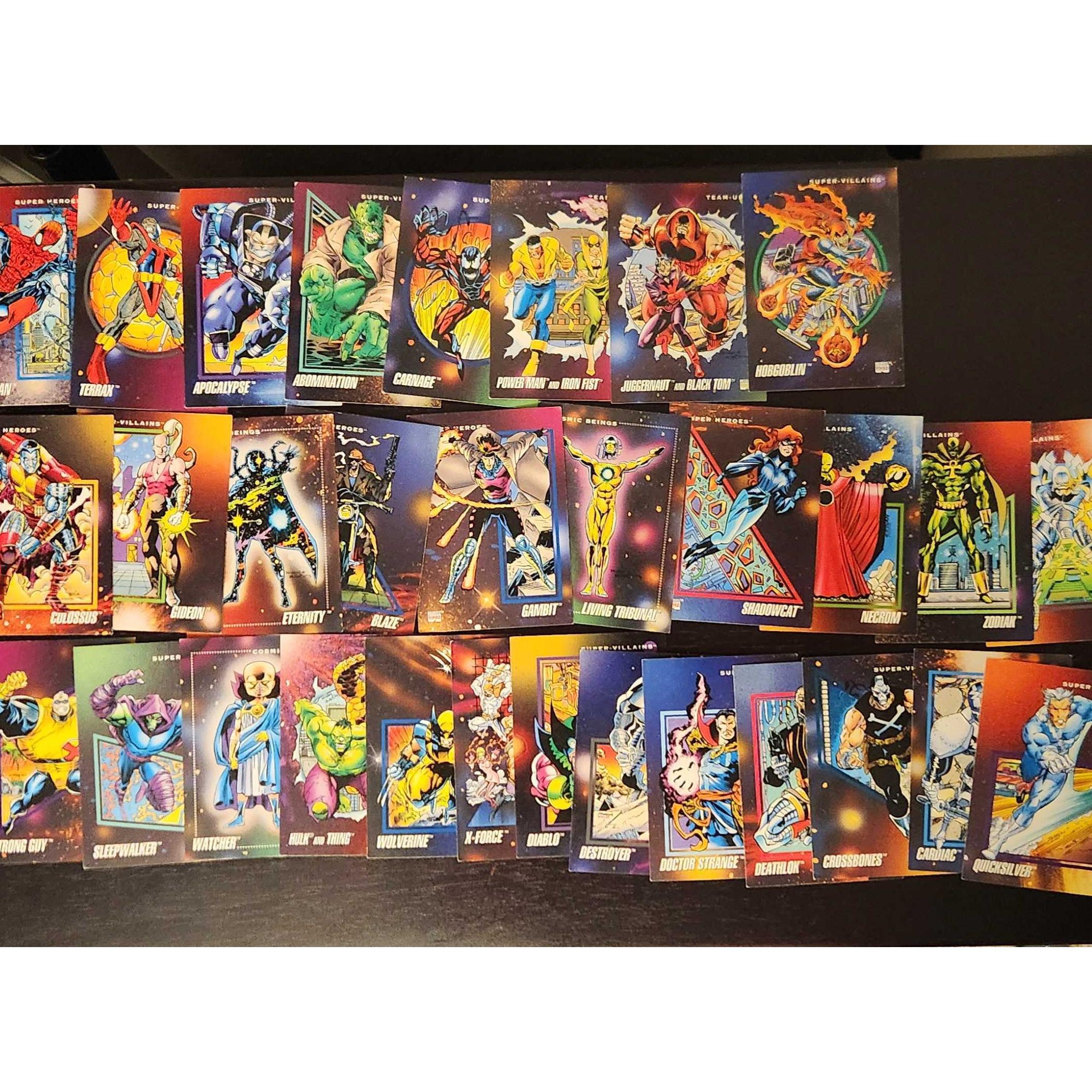 1992 Marvel Universe Base Cards 31 Cards Total 1992-marvel-universe-base-cards-31-cards-total