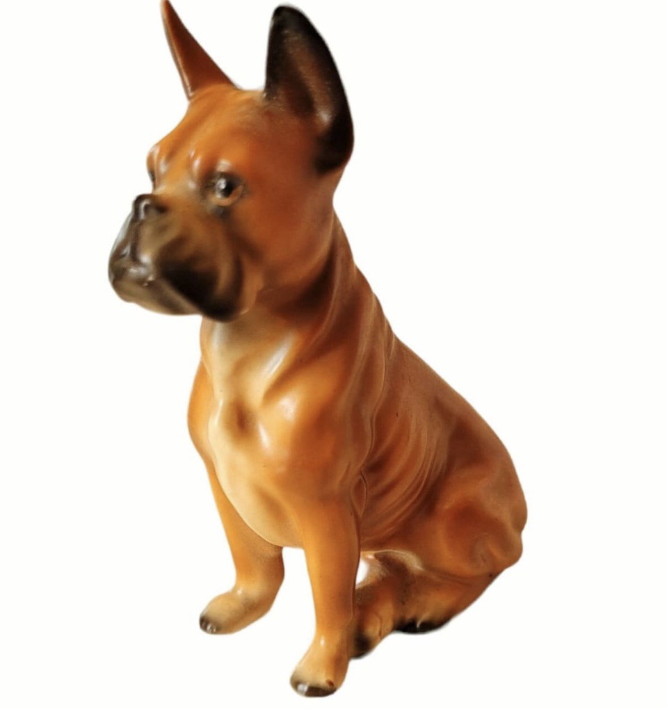 Ceramic Boxer dog Figurine