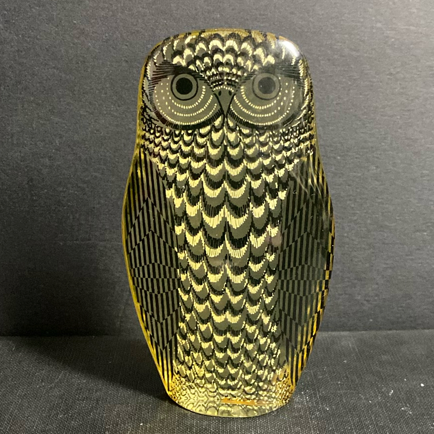Abraham Palatnik Vintage Lucite Owl Made In Brasil