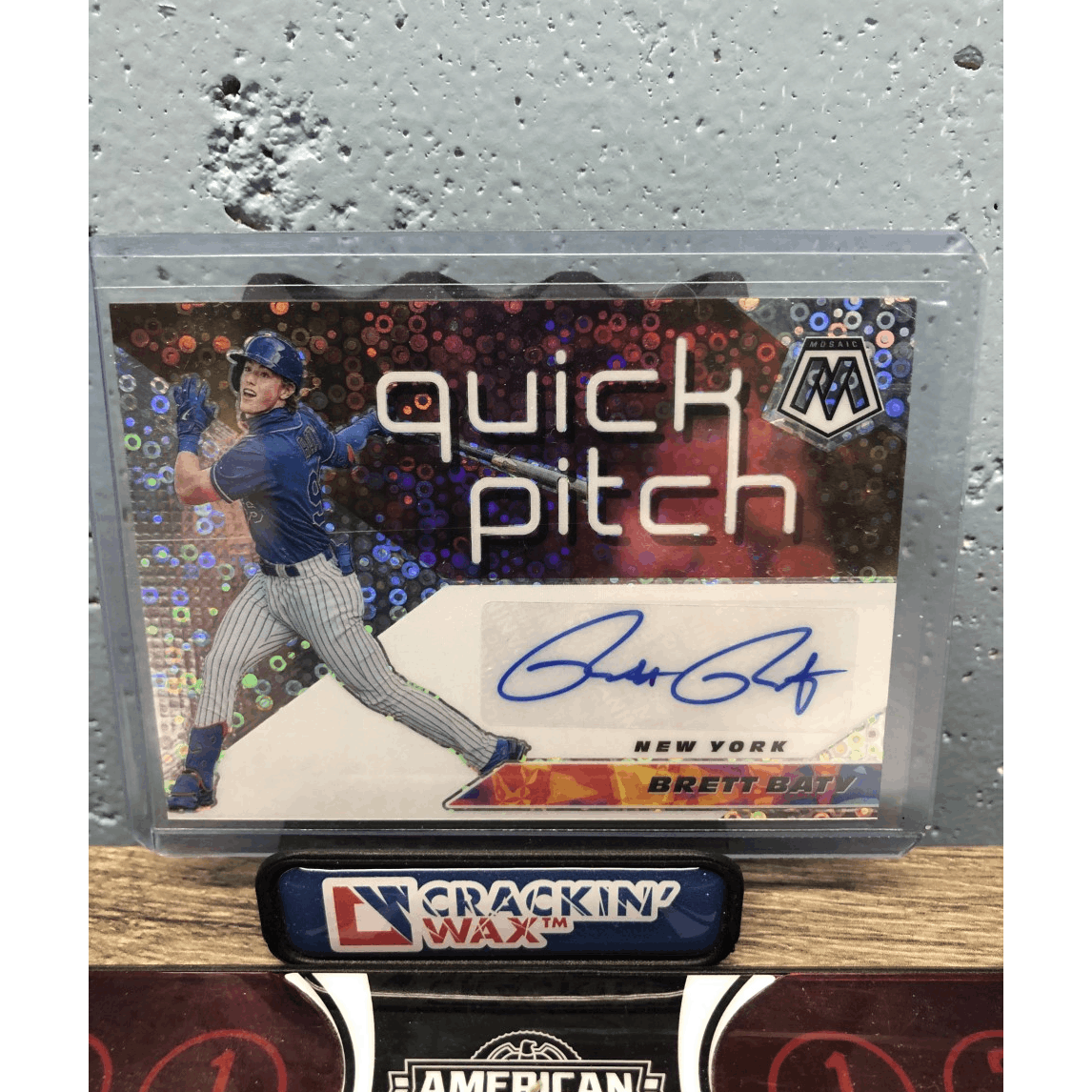 Brett Baty 2021 Mosaic Quick Pitch Autograph
