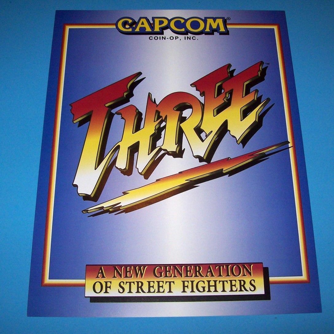 Street Fighter III New Generation Arcade FLYER Original NOS