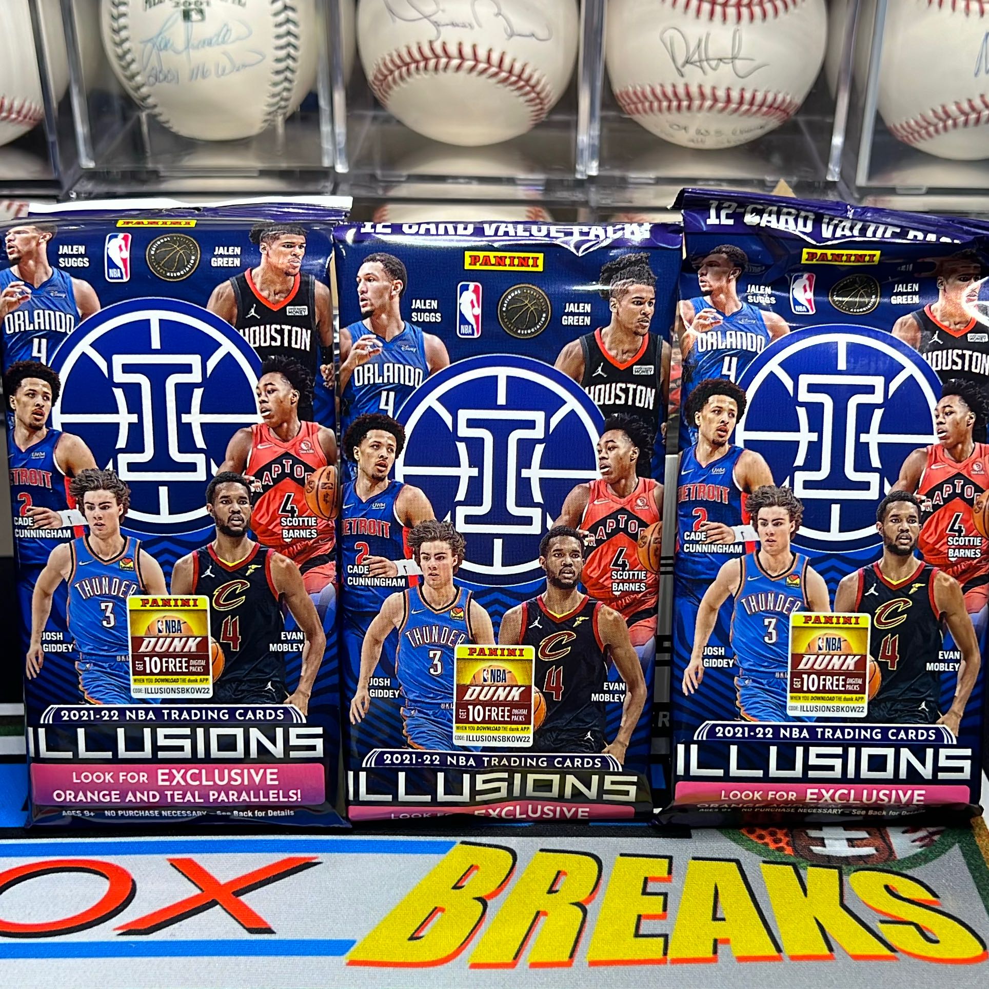 ‘21/22 Illusions basketball 3 fat packs SHIPPED