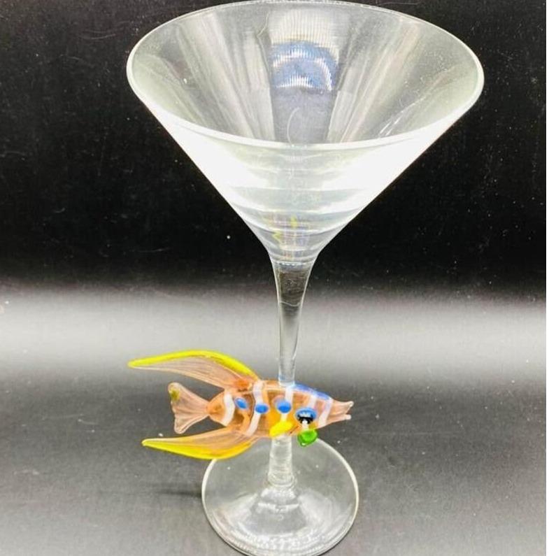ZIBO ART GLASS YELLOW FISH HOLA main image 1