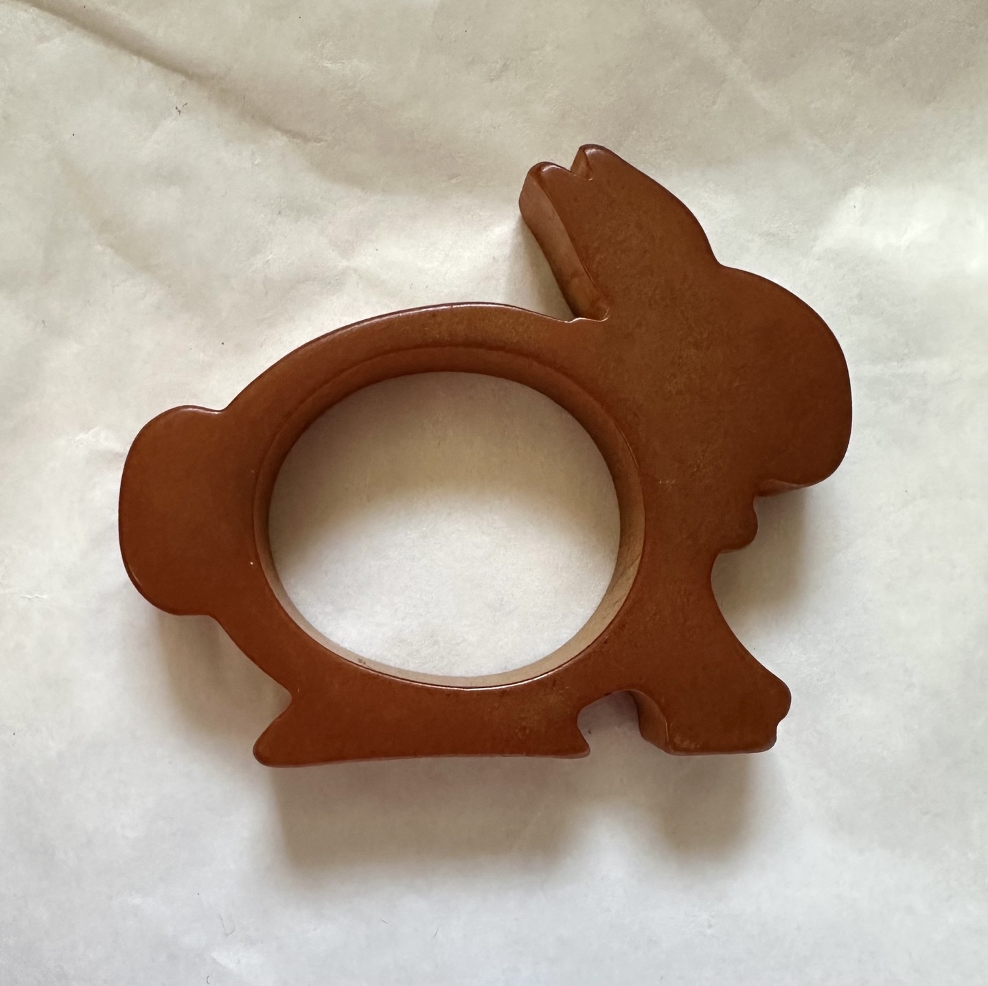 Vintage Bakelite Bunny Rabbit Napkin Ring