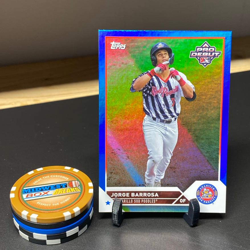 jorge-barrosa-blue-foil-087-150-2023-pro-debut-amarillo-sod-poodles