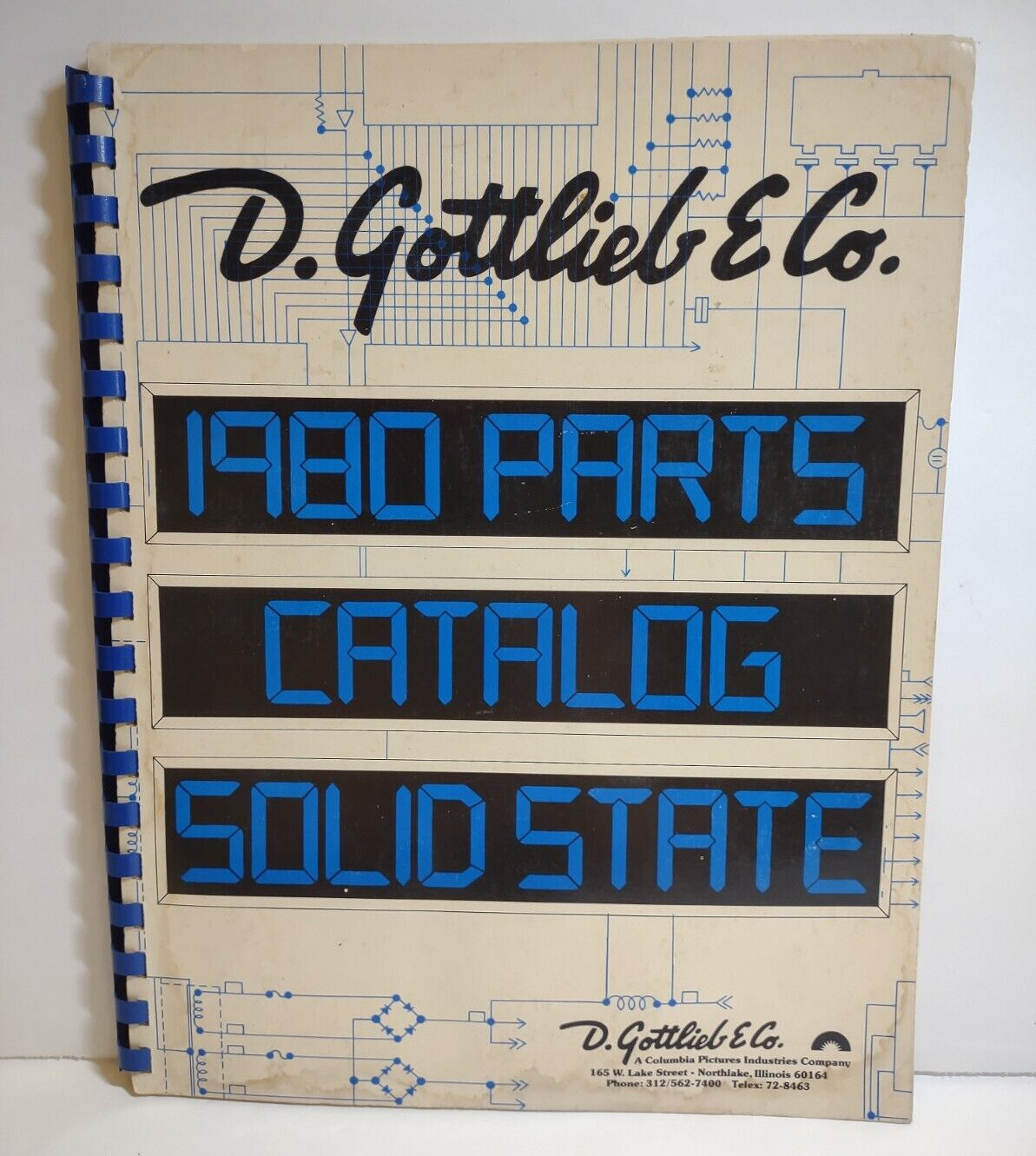 Gottlieb 1980 Pinball Machine Parts Catalog + Price List For Electronic