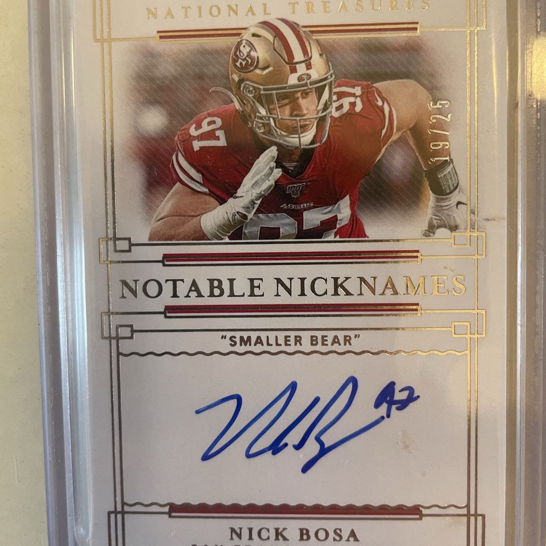Nick Bosa “smaller bear” Auto 19/25
