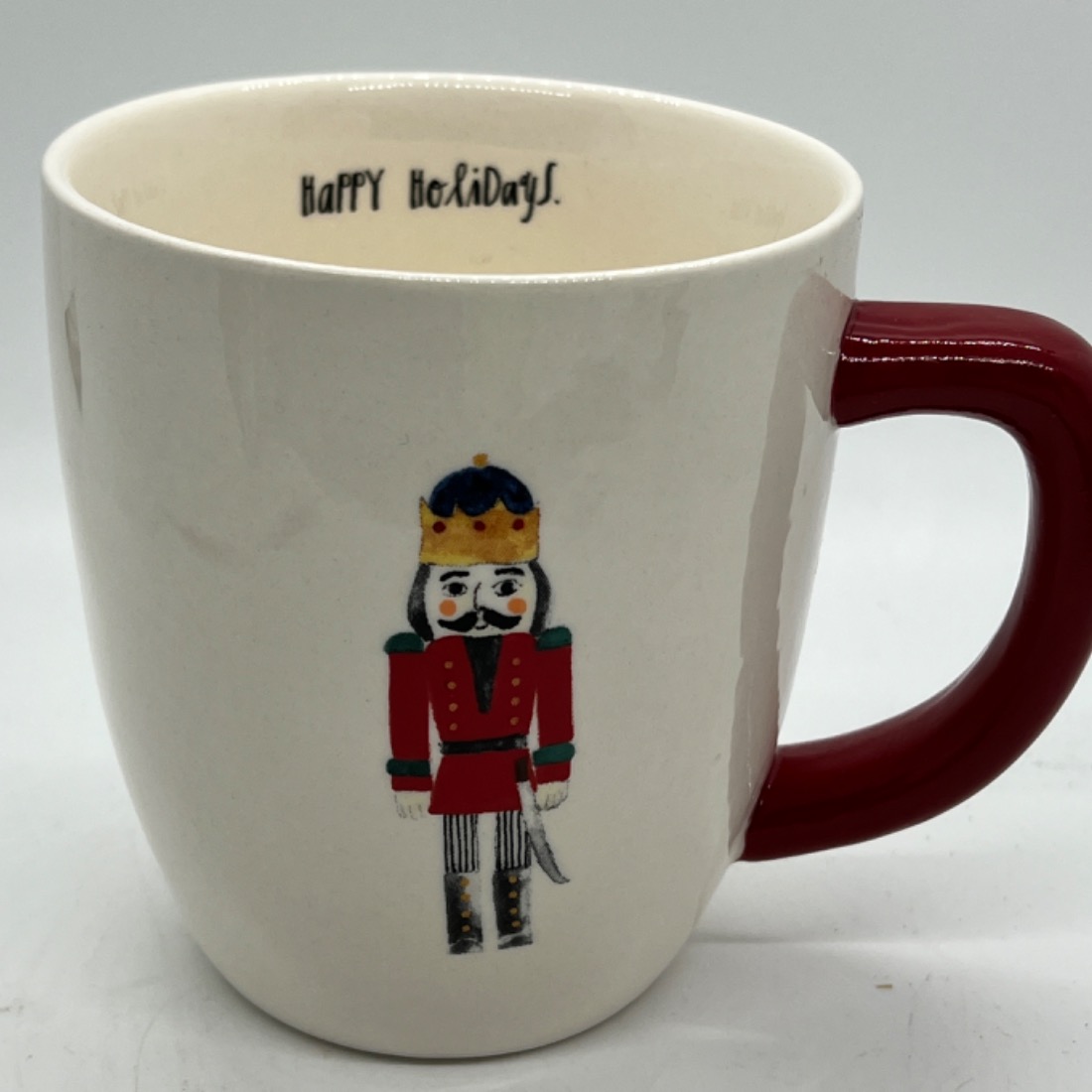Rae Dunn Nutcracker “Happy Holidays” Mug
