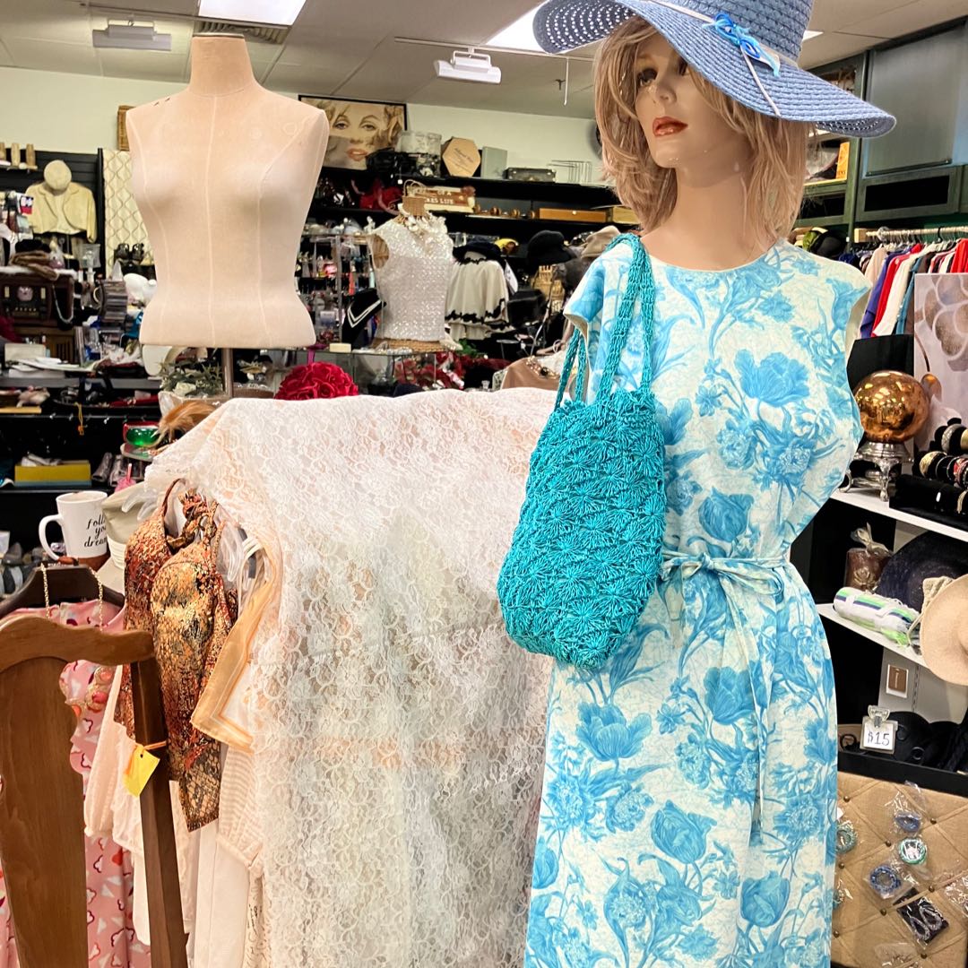 Aqua Vintage Sheath Dress