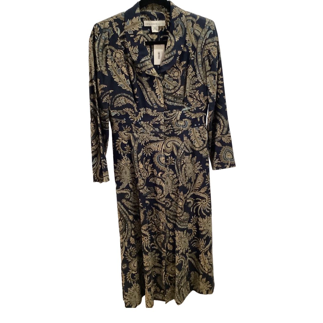 Vintage Horse Printed Pearl Snap Button Down Dress