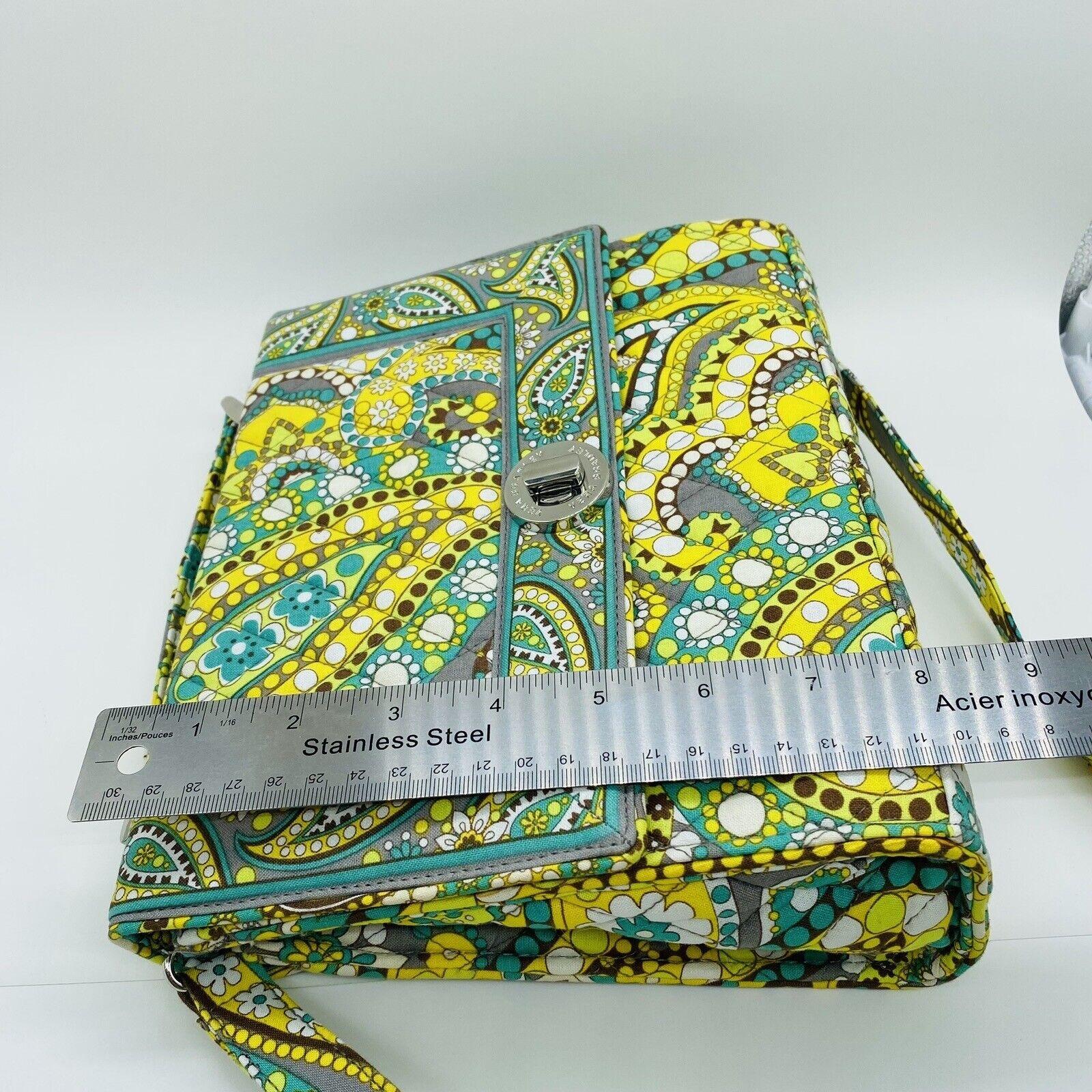 2507 Vera Bradley NWT Julia Lemon Parfait Cross Top Handle Quilted 
