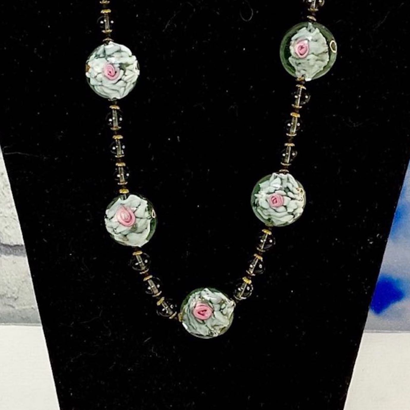 Antique Italian Glass Beads Necklace WoW!!!