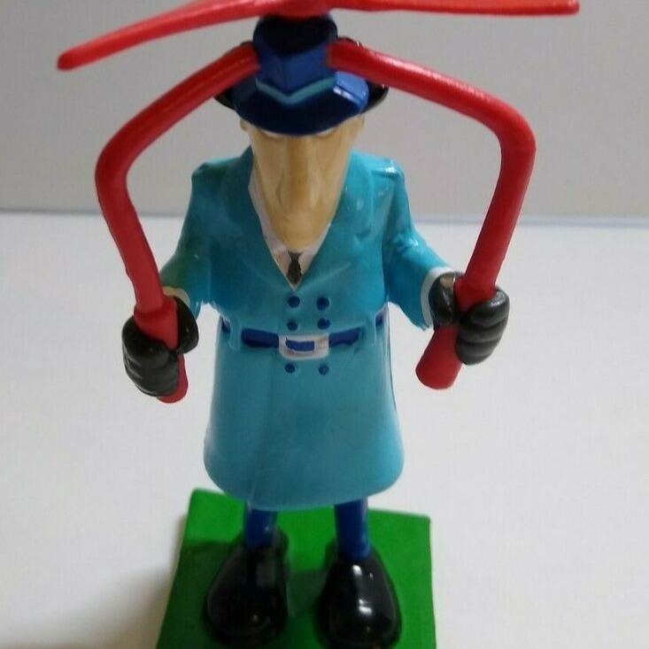 Inspector Gadget Cake Topper Whirlybird Toy Vintage Plastic